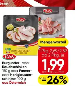 Eurospar Burgunder- oder rauchschinken oder farmer- oder honigkrusten- schinken Angebot