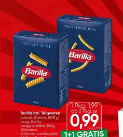 Eurospar Barilla ital. teigwaren Angebot