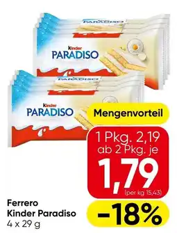 Eurospar Ferrero Kinder Paradiso Angebot