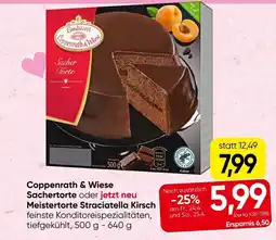 Eurospar Coppenrath & wiese sachertorte oder meistertorte straciatella kirsch Angebot