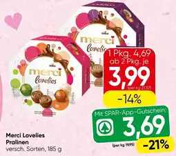 Eurospar Merci lovelies pralinen Angebot
