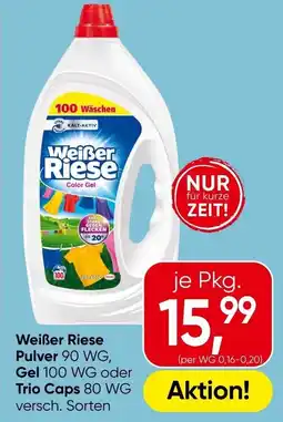 Eurospar Weißer Riese Pulver Gel oder Trio Caps Angebot