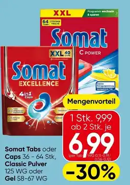 Eurospar Somat tabs oder caps classic pulver Angebot