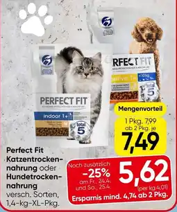 Eurospar Perfect fit katzentrocken- nahrung oder hundetrocken- nahrung Angebot
