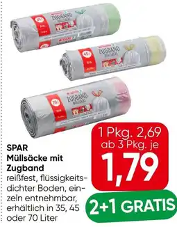 Eurospar Spar müllsäcke mit zugband Angebot