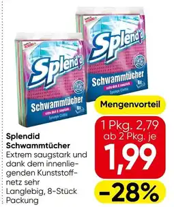 Eurospar Splendid schwammtücher Angebot