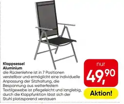 Eurospar Klappsessel Aluminium Angebot