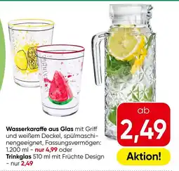 Eurospar Wasserkaraffe aus glas Angebot