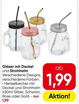 Eurospar Gläser mit deckel und strohhalm Angebot