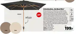 Hagebau Kurbelschirm alu wood ultra Angebot