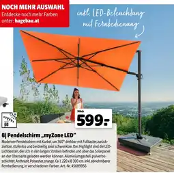 Hagebau Pendelschirm myzone led Angebot
