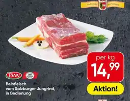 Eurospar Beinfleisch vom salzburger jungrind, in bedienung Angebot