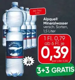 Eurospar Alpquell Mineralwasser Angebot