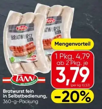 Bratwurst fein in selbstbedienung