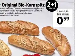 Interspar Spar Natur pur Original Bio-Kornspitz Angebot