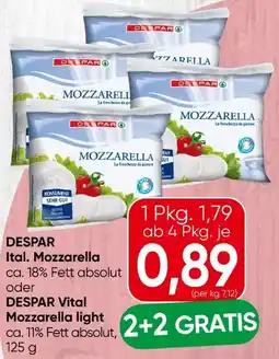 Spar Despar Mozzarella Angebot