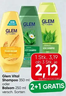 Spar Schwarzkopf Glem Vital Shampoo Angebot