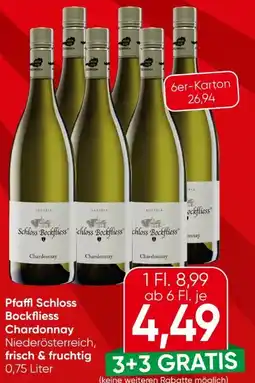 Eurospar Weingut R&A Pfaffl Schloss Bockfliess Chardonnay Angebot
