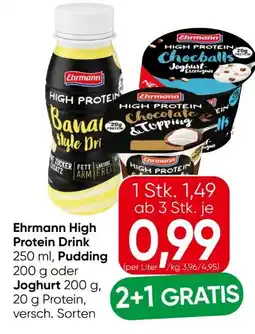 Eurospar Ehrmann High Protein Pudding Angebot