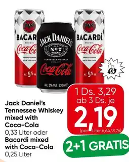 Eurospar Jack Daniel's Tennessee Whiskey & Cola Angebot