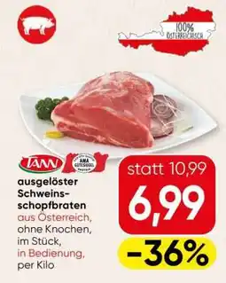 Spar TANN ausgelöster Schweinsschopfbraten Angebot