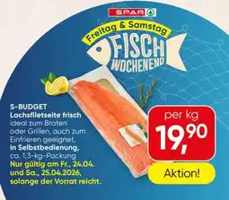 Spar S-BUDGET Lachsfiletseite frisch Angebot