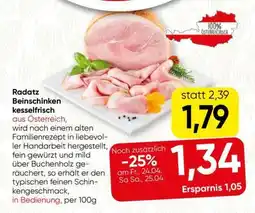 Spar Radatz Beinschinken kesselfrisch Angebot