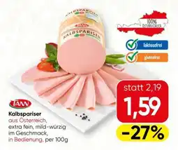 Spar TANN Kalbspariser Angebot