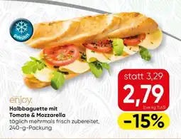 Spar Halbbaguette mit Tomate & Mozzarella Angebot