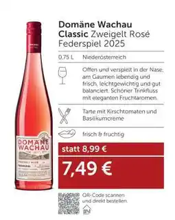 Interspar Domäne Wachau Classic Zweigelt Rosé Federspiel 2025 Angebot