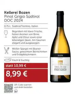 Interspar Kellerei Bozen Pinot Grigio Südtirol DOC 2024 Angebot