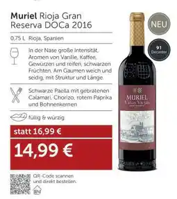 Interspar Muriel Rioja Gran Reserva DOCa 2016 Angebot