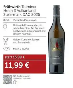 Interspar Frühwirth Traminer Hoch 3 Vulkanland Steiermark DAC 2025 Angebot