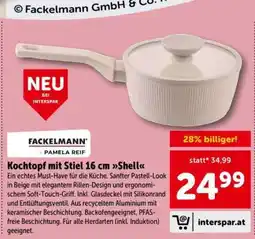 Interspar Kochtopf mit Stiel 16 cm Shell Angebot
