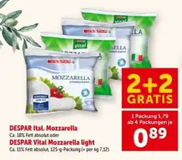 Interspar DESPAR Vital Mozzarella light Angebot