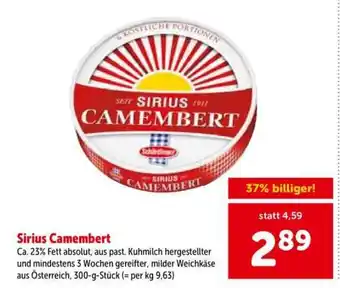 Interspar Sirius Camembert Angebot