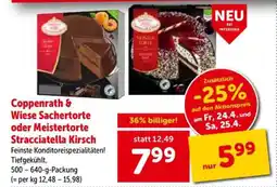 Interspar Coppenrath & Wiese Sachertorte oder Meistertorte Stracciatella Kirsch Angebot