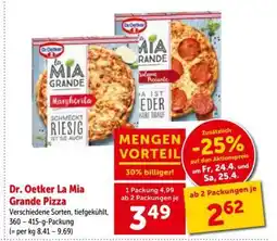 Interspar Dr. Oetker La Mia Grande Pizza Angebot