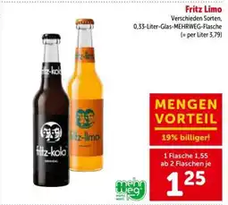 Interspar Fritz Limo Angebot