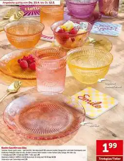 Interspar Trinkglas/Teller Angebot