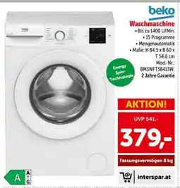 Interspar Beko Waschmaschine Angebot