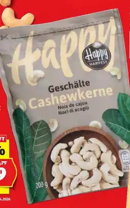 Hofer Happy Harvest Cashewkerne Angebot