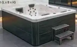 Hofer Home Deluxe Outdoor Whirlpool White Marble Angebot