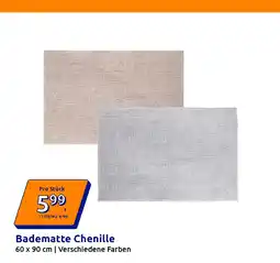 Action Badematte chenille Angebot