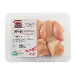 Eurospar Schaut drauf Tierwohl-Hendl Ministeak Eurospar Angebot