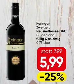 Eurospar Keringer zweigelt neusiedlersee dac burgenland füllig & fruchtig Angebot