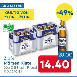 T&G Zipfer Märzen Kiste Angebot
