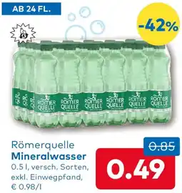 T&G Römerquelle Mineralwasser Angebot
