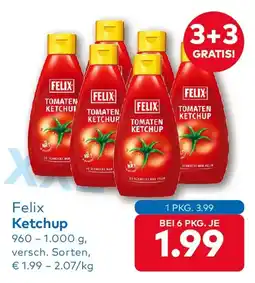 T&G Felix Ketchup verschiedene Sorten T&G Angebot