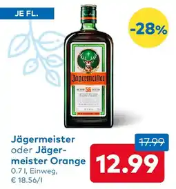 T&G Jägermeister oder Jägermeister Orange Angebot